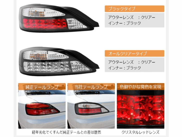 78WORKS V1 Black LED Tail Light Set - Silvia S15 - Image 4