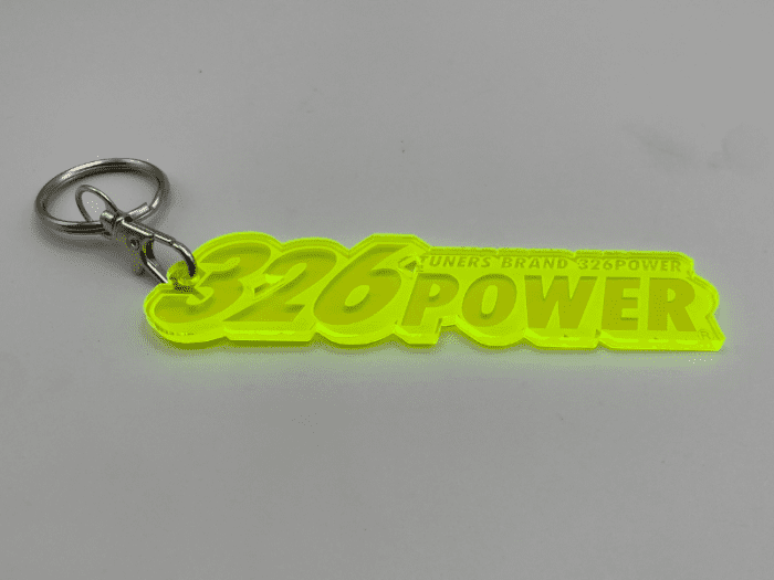326POWER 326 Acrylic Keychain Yellow