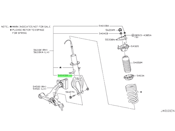 Nissan OEM (01225) Nut