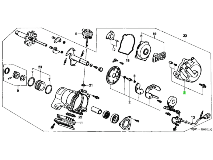 Honda OEM Cover End Cap - Acty