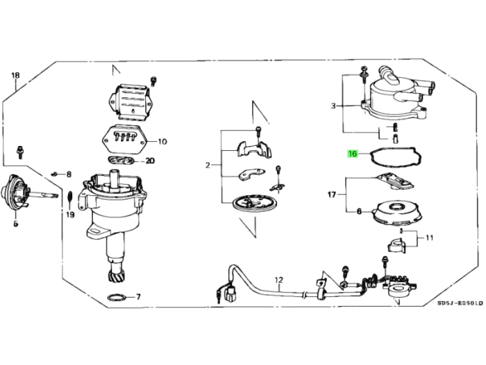 Honda OEM Packing Cap - Acty - (30110-PZ3-006)