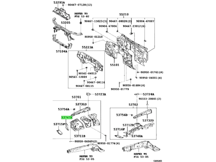 Toyota OEM Apron Fender Side Extension, RH - Supra (JZA80)