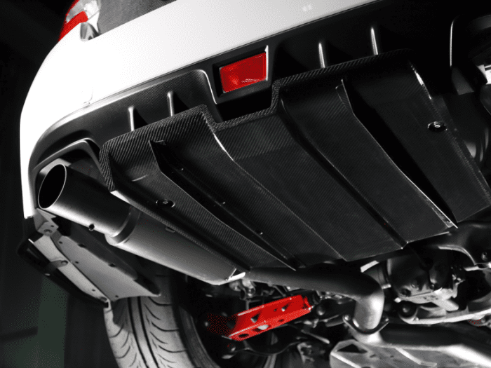 Takumi Project Carbon and Fiberglass Rear Diffuser - VAB VAG WRX STI WRX S4