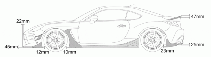 HKS GR86 Body Kit TYPE-S ( Full Kit Unpainted) - Image 12