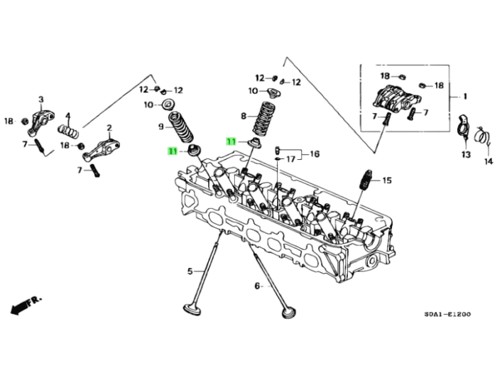 Honda OEM Valve Spring Seat - (14775)