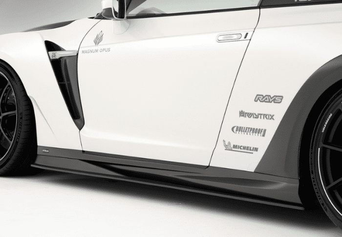 Varis Side Skirts Ver 2 - R35 GTR