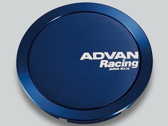 Yokohama Advan Racing Full Flat Optional Center Cap 63mm - Blue Anodized