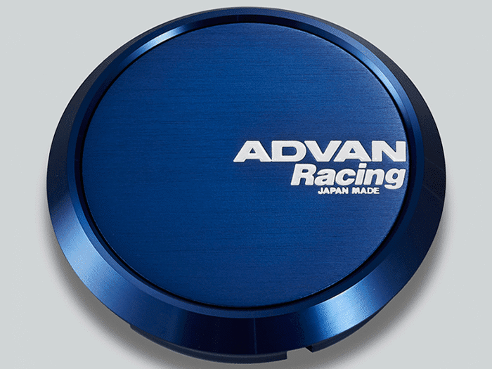 Yokohama Advan Racing Flat Optional Center Cap 73mm - Blue Anodized