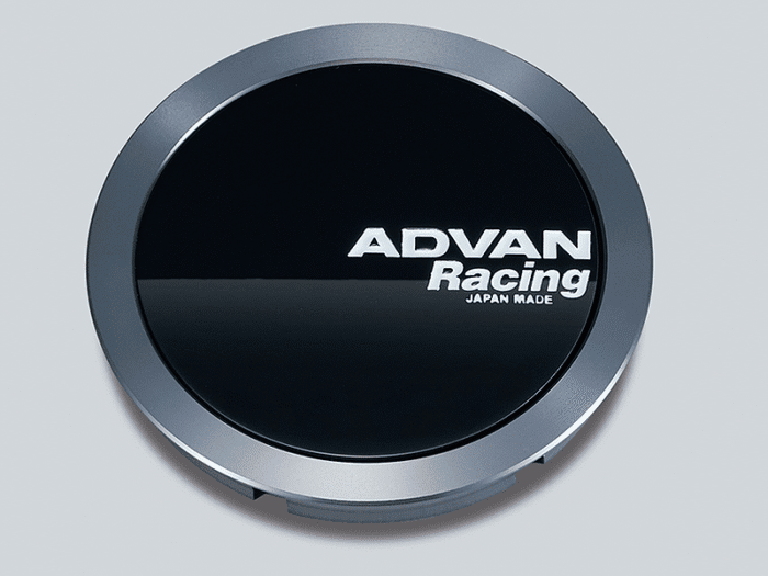 Yokohama Advan Racing Full Flat Optional Center Cap 73mm - Gloss Black & Hyper Black Ring