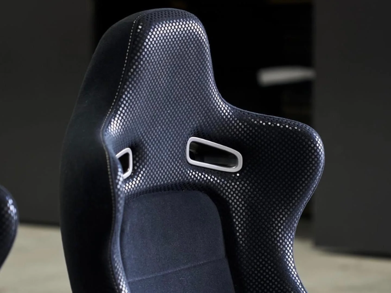 Muse Concept Design Seat Fabric Dot Style Black - BNR34 V-Spec II Skyline - Image 2