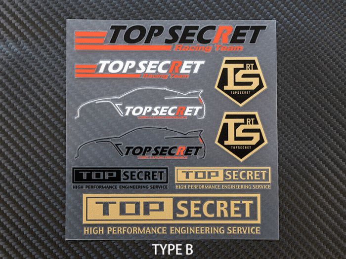 Top Secret Assorted Stickers Type B - JPD Japan / ジェイ ピー ディー ジャパン
