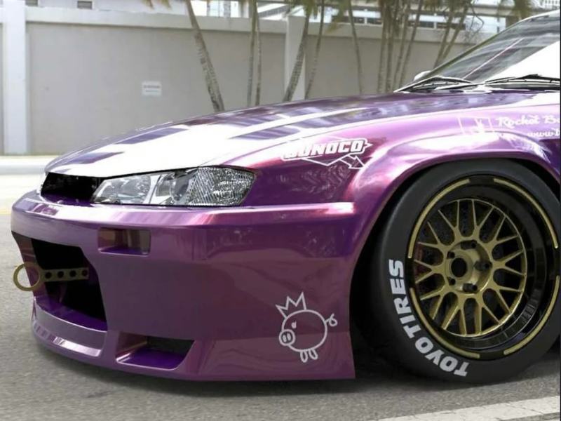TRA Kyoto Pandem V3 Full Aero Kit FRP - Silvia S14 Kouki - Image 2