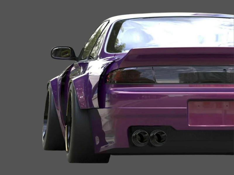 TRA Kyoto Pandem V3 Full Aero Kit FRP - Silvia S14 Kouki - Image 5